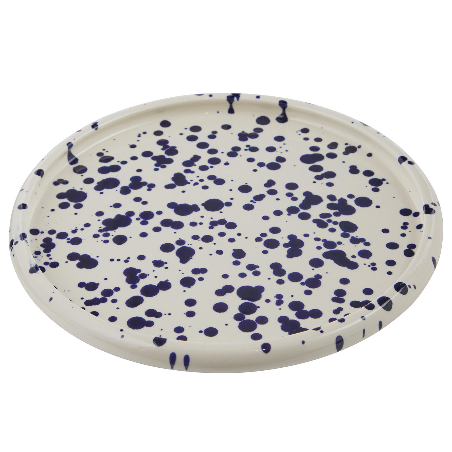 FRÜHSTÜCKSTELLER Boogy Splash - Dunkelblau, Keramik (21/21/2.3cm) - Butlers