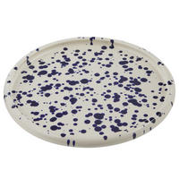 FRÜHSTÜCKSTELLER Boogy Splash - Dunkelblau, Keramik (21/21/2.3cm) - Butlers