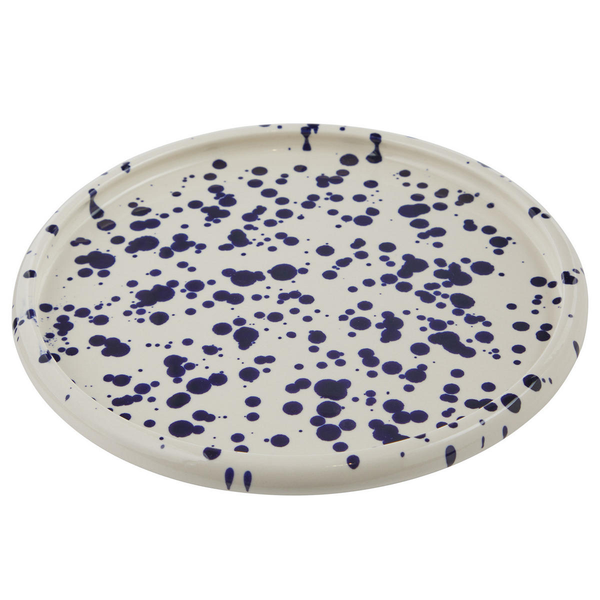 FRÜHSTÜCKSTELLER Boogy Splash - Dunkelblau, Keramik (21/21/2.3cm) - Butlers