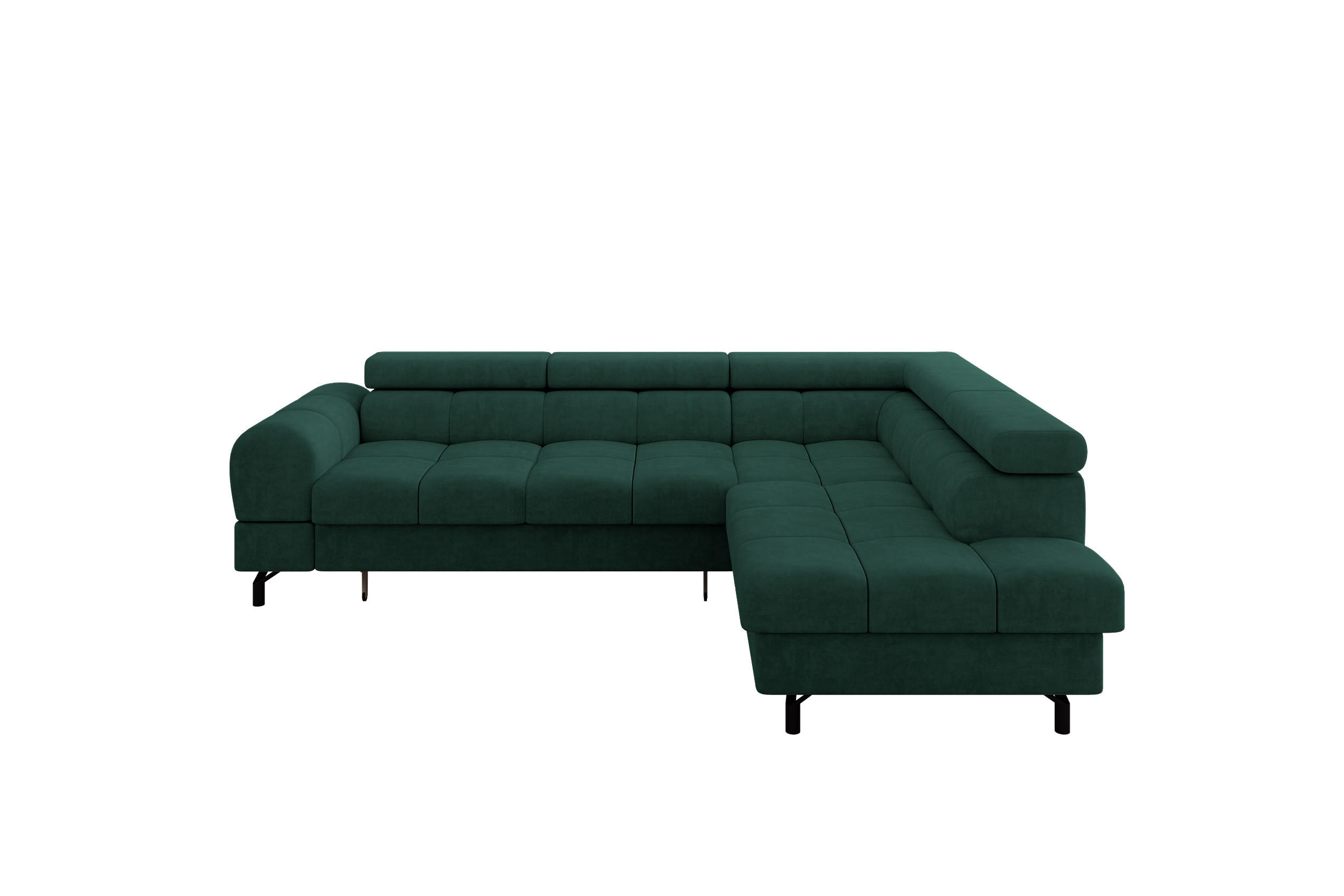 Altdecor Ecksofa Waldgrün 272x203 cm