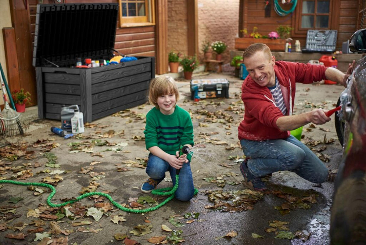 GARTENBOX Eastwood - Anthrazit, Kunststoff (72.4/64.4/155cm) - Keter