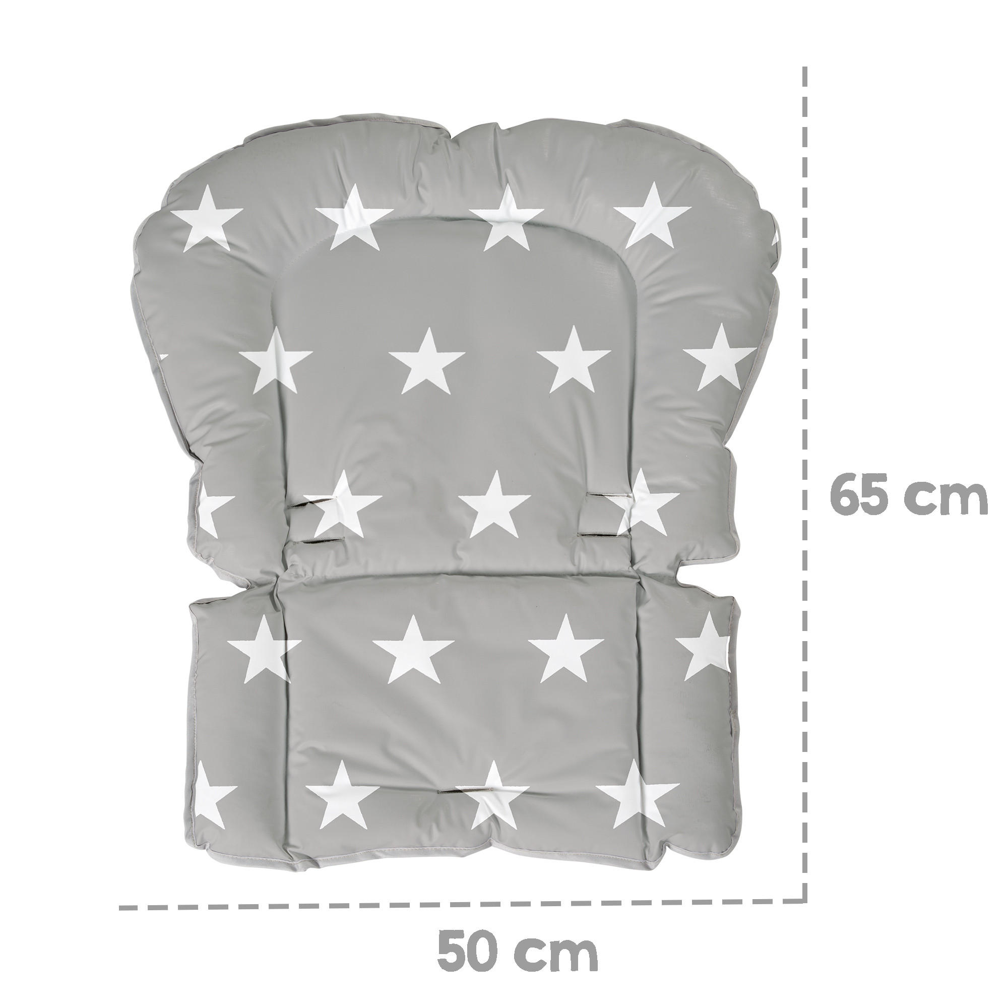 HOCHSTUHL-SITZVERKLEINERER Little Stars - Grau, Textil (50/3.5/65cm) - Roba