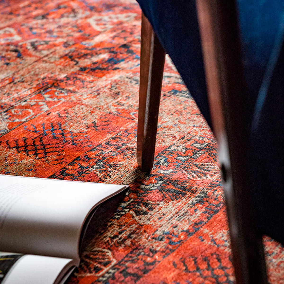 TEPPICH 782 Red Brick Antiquarian Hadschlu 200/280 cm - Rot, Textil (200/280cm) - Louis De Poortere