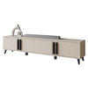 TV-LOWBOARD Helsinki 183 - Beige/Schwarz, Holzwerkstoff/Kunststoff (180/70/33cm) - MIRJAN24