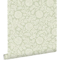 TAPETE Blumenmuster 50 x 900 cm - Grün, Papier (50/900cm) - ESTAhome