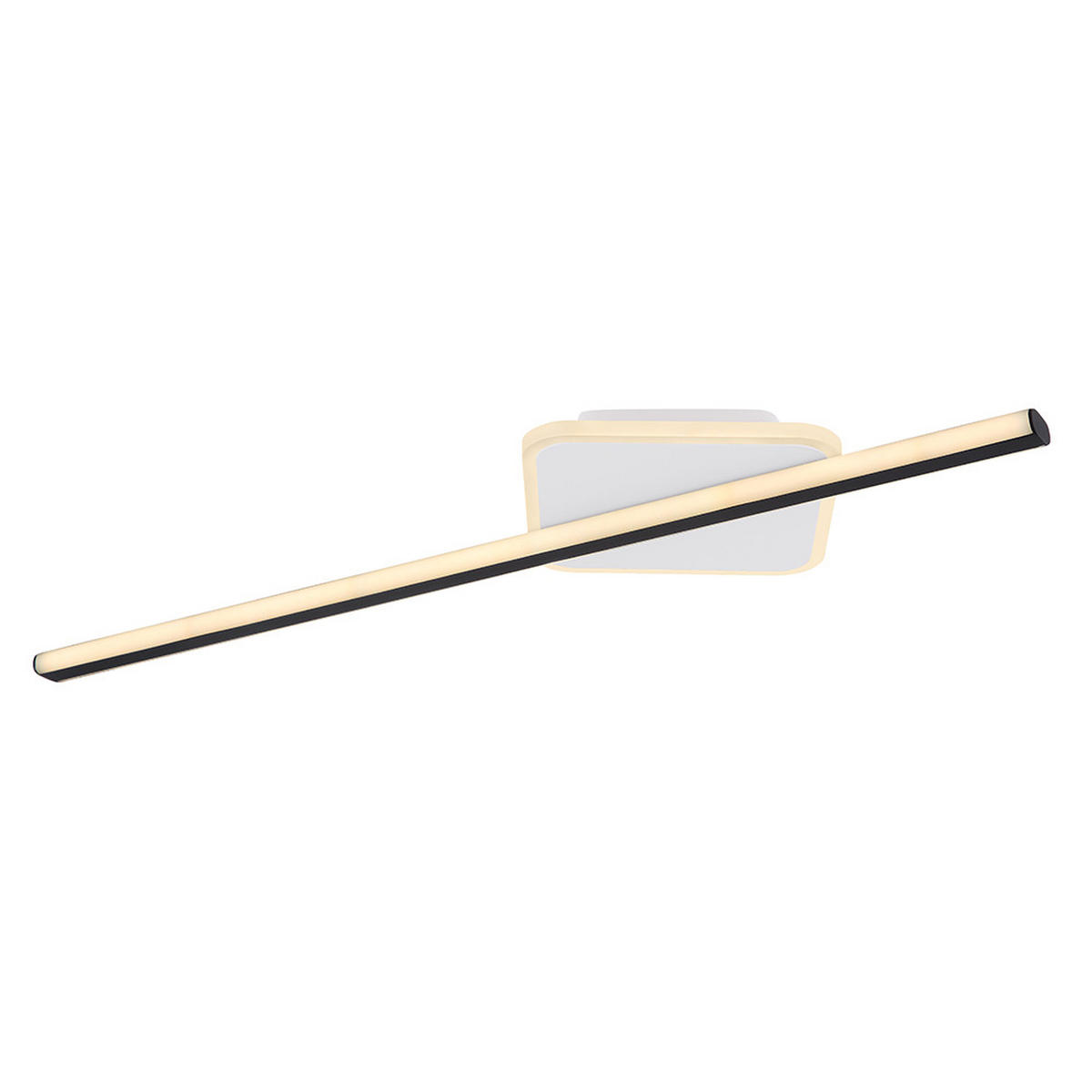 LED WANDLEUCHTE Metall Acryl Weiß Schwarz - Weiß, Metall (22/69.5/5cm) - Globo Lighting