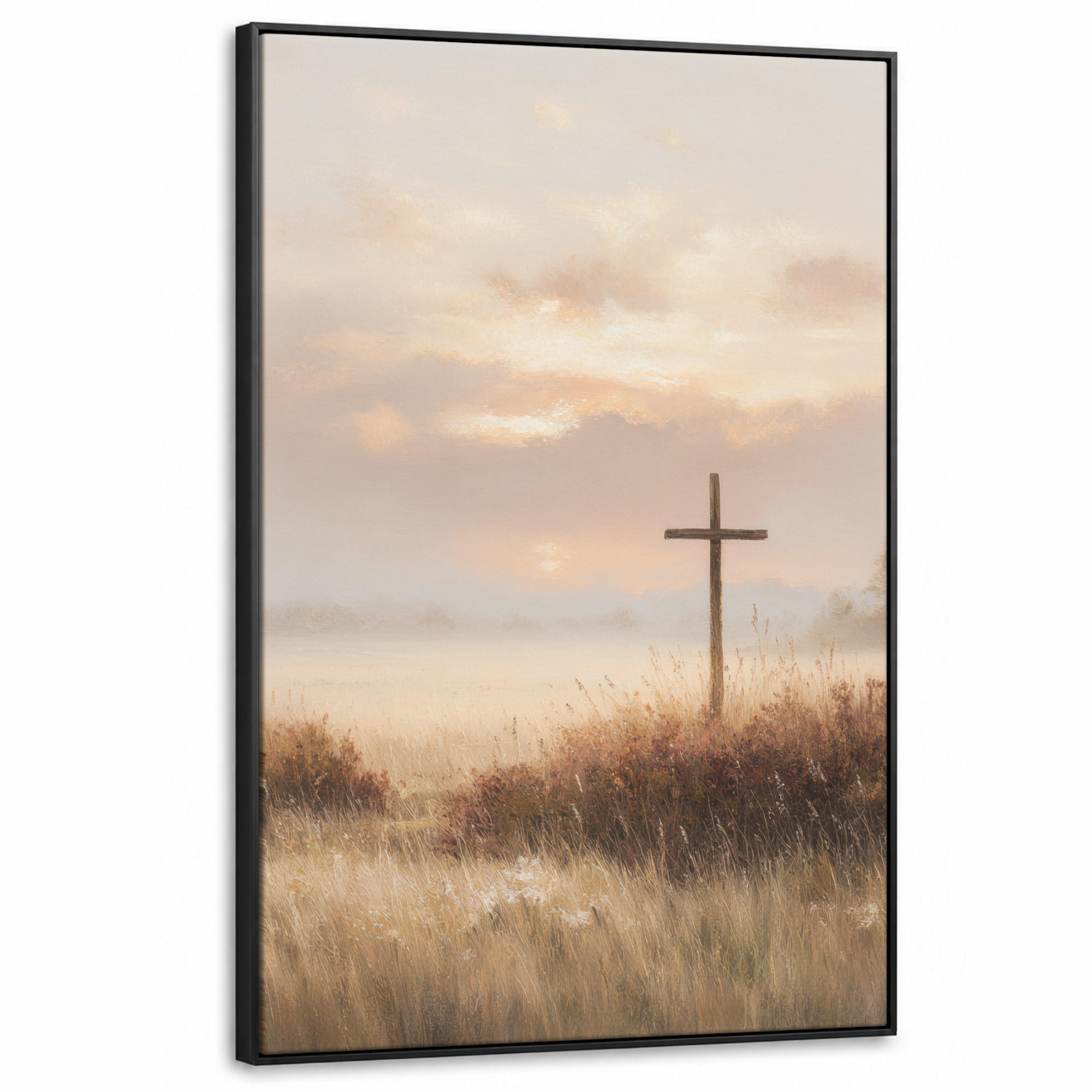 MuchoWow Leinwand Beige 80x120 cm