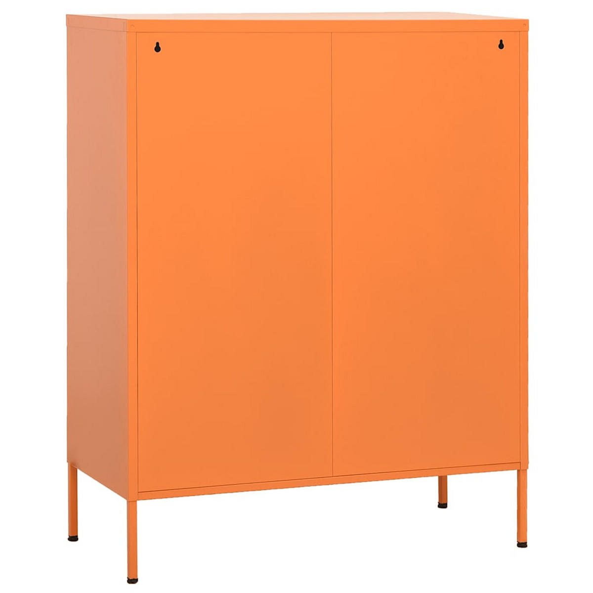METALLSCHRANK Kevi Metall Orange 80x35x101,5 cm Stahl - Orange, Metall (80/101.5/35cm) - DELUKE