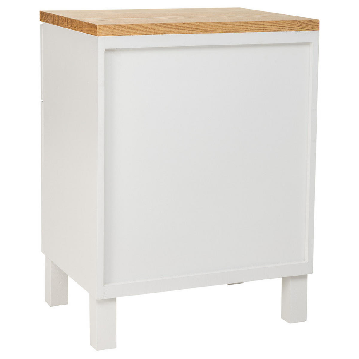 NACHTTISCH aus Holz, 45x35x60cm - Weiß, Holz (45/60/35cm) - Wanderlust