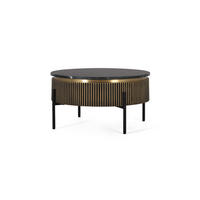 COUCHTISCH aus Mangoholz - Bronzefarben, Metall (70/70/42cm) - Giner y Colomer