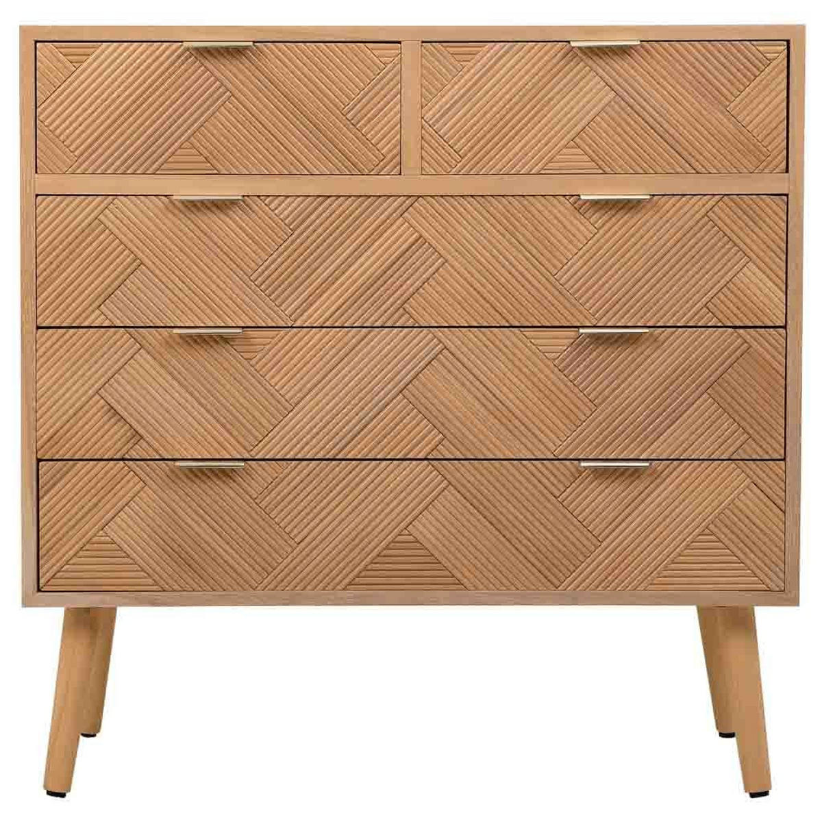 KOMMODE aus Holz 80x39,5x81 braunem - Braun, Holzwerkstoff (40/80/81cm) - Wanderlust