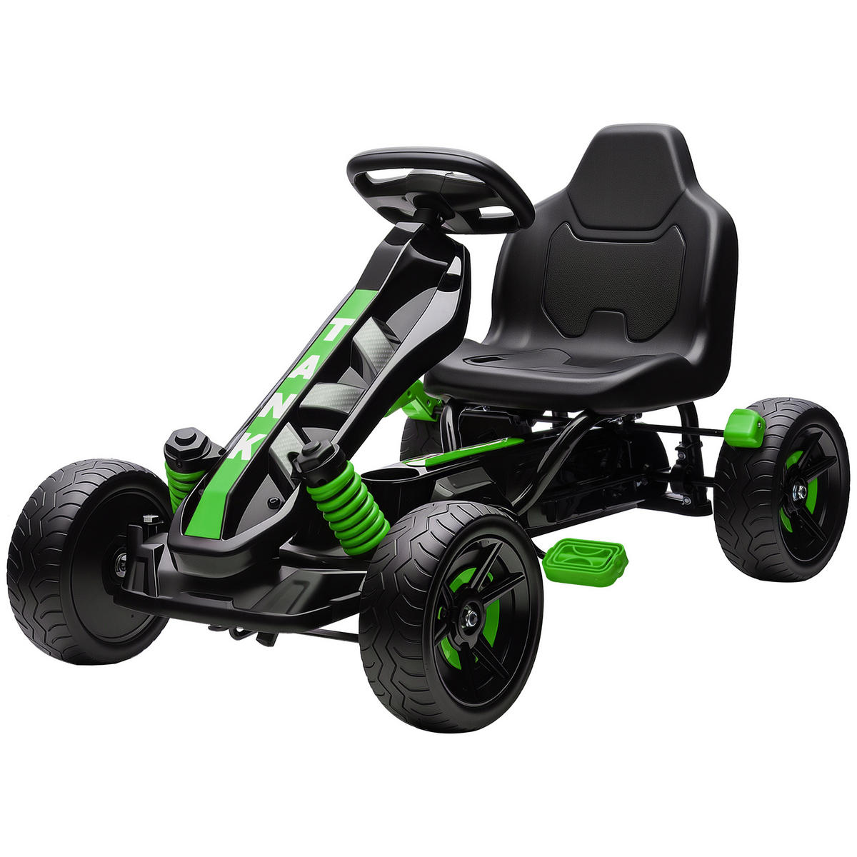 TRETKART DE-13065 Freilauf Grün - Grün, Kunststoff (100/59/60.5cm) - ComfortXL