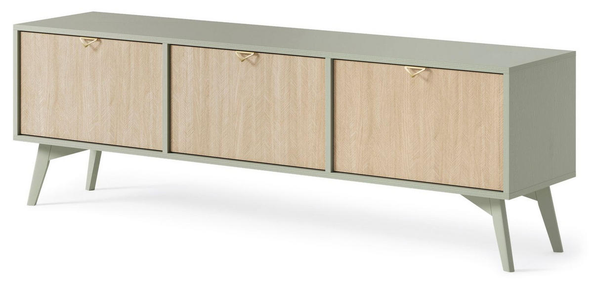 WOHNZIMMER Set 3-tlg. – FOREST – Eukalyptusholzfarben - Eukalyptusholzfarben, Holzwerkstoff (80/160/38cm) - hi-markt