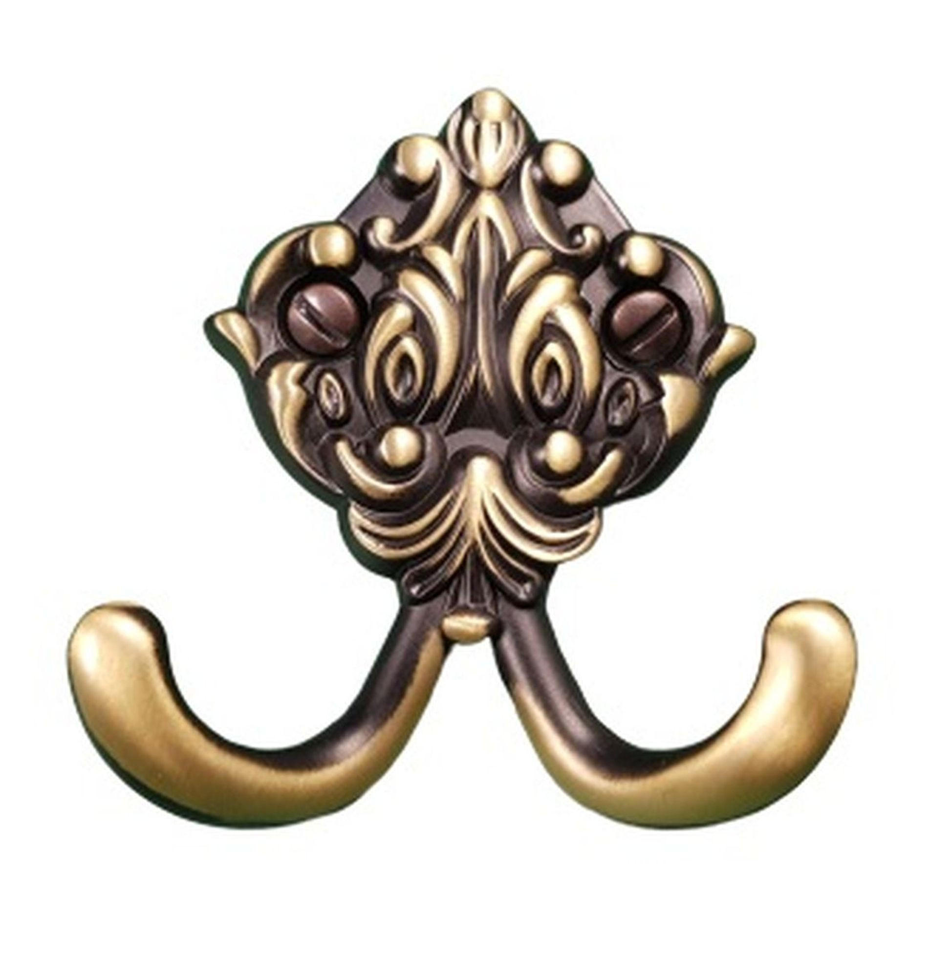 Livingpoint24 Kleiderhaken Bronze 5.8x6.3x6.3 cm