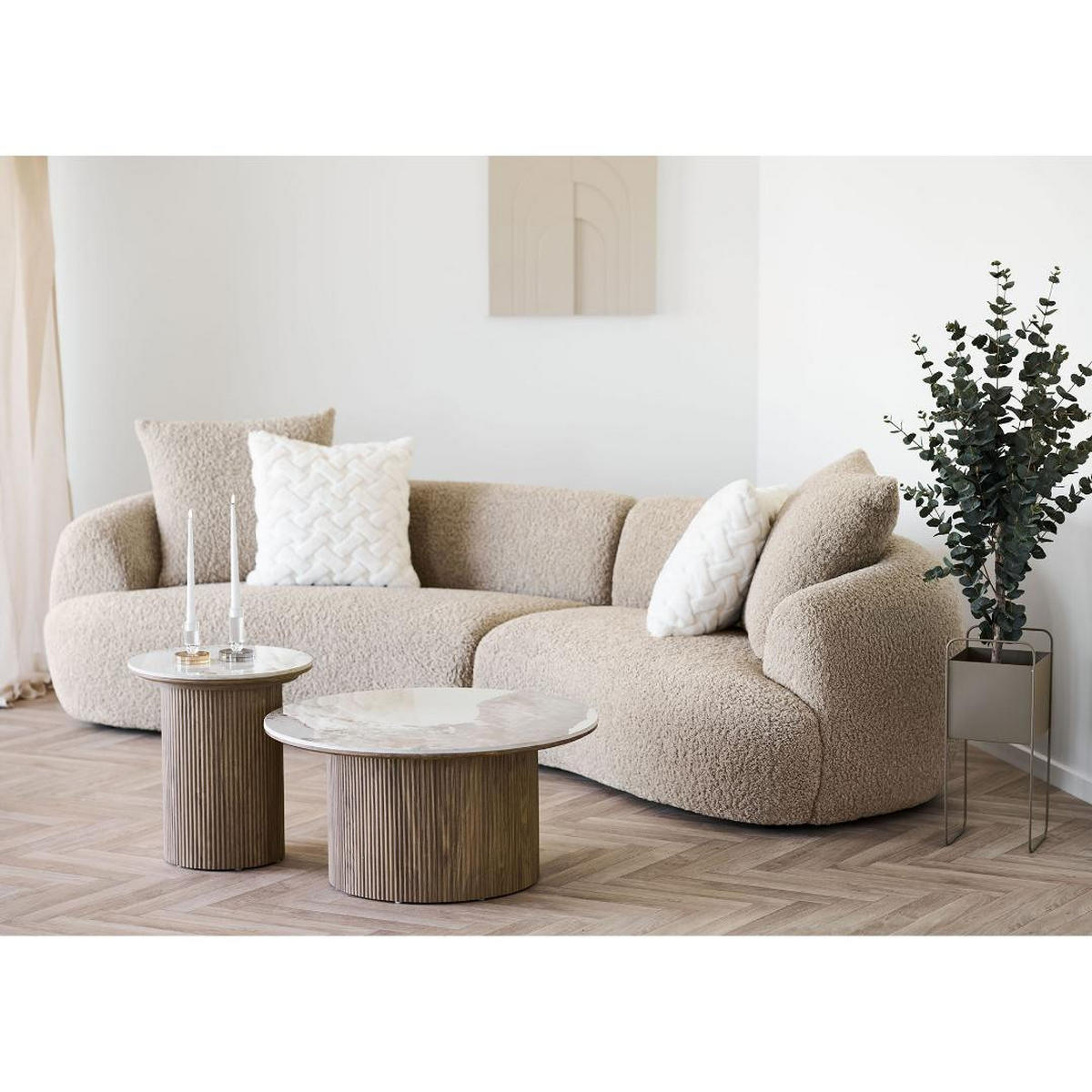 SIDOBORD Minamata 45 x 45 x 50 cm – vit - Vit, Träbaserade material (45/45/50cm) - ebuy24