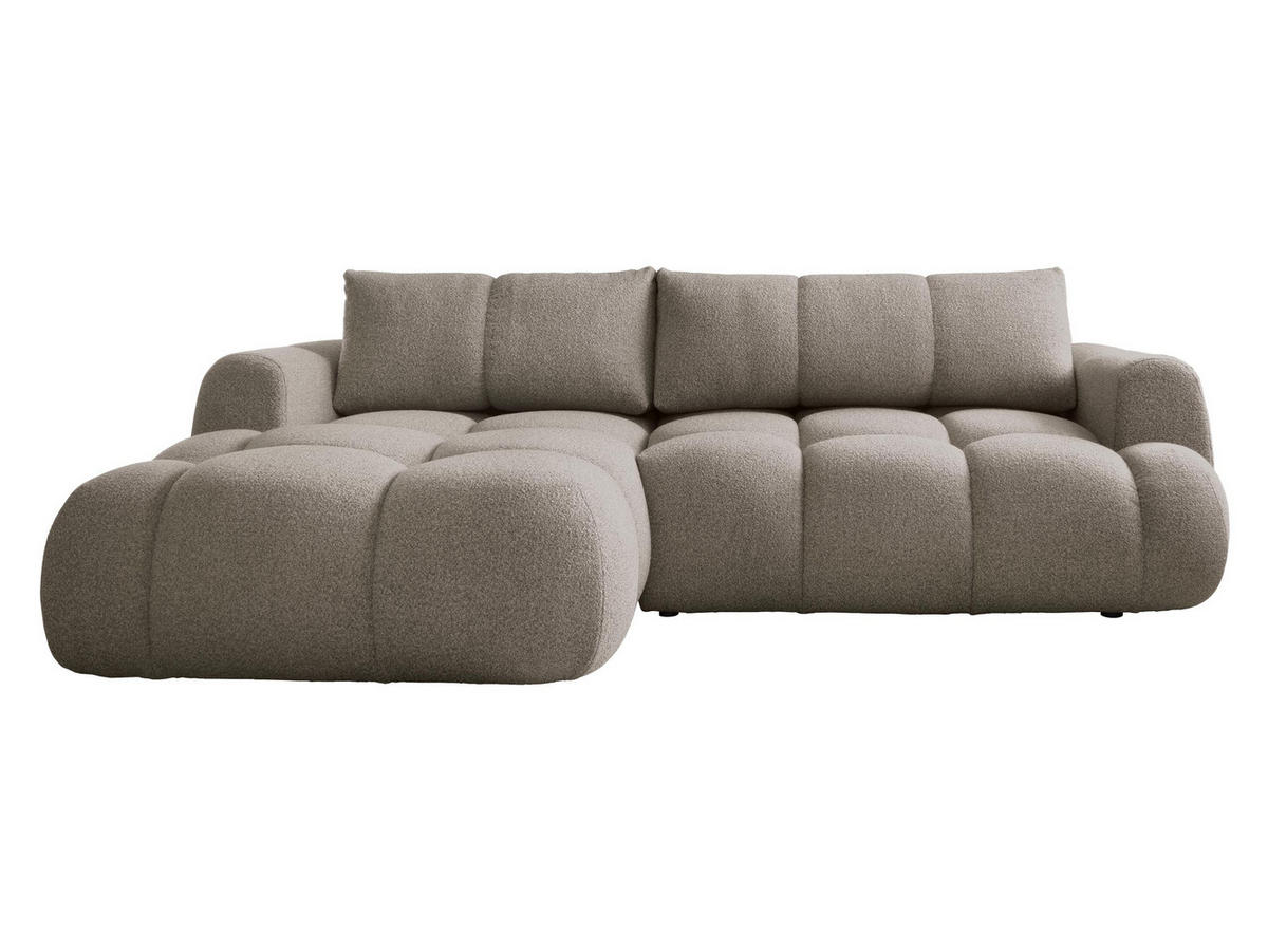 ECKSOFA Mitto, Seite: Links - Hellbraun/Schwarz, Holz/Kunststoff (270/173cm) - MIRJAN24