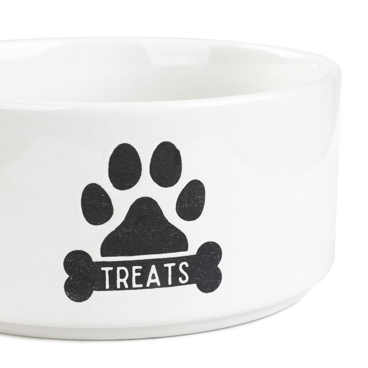 HUNDENAPF Treats 19/9 cm - Weiß, Keramik (19/19/9cm) - Homla