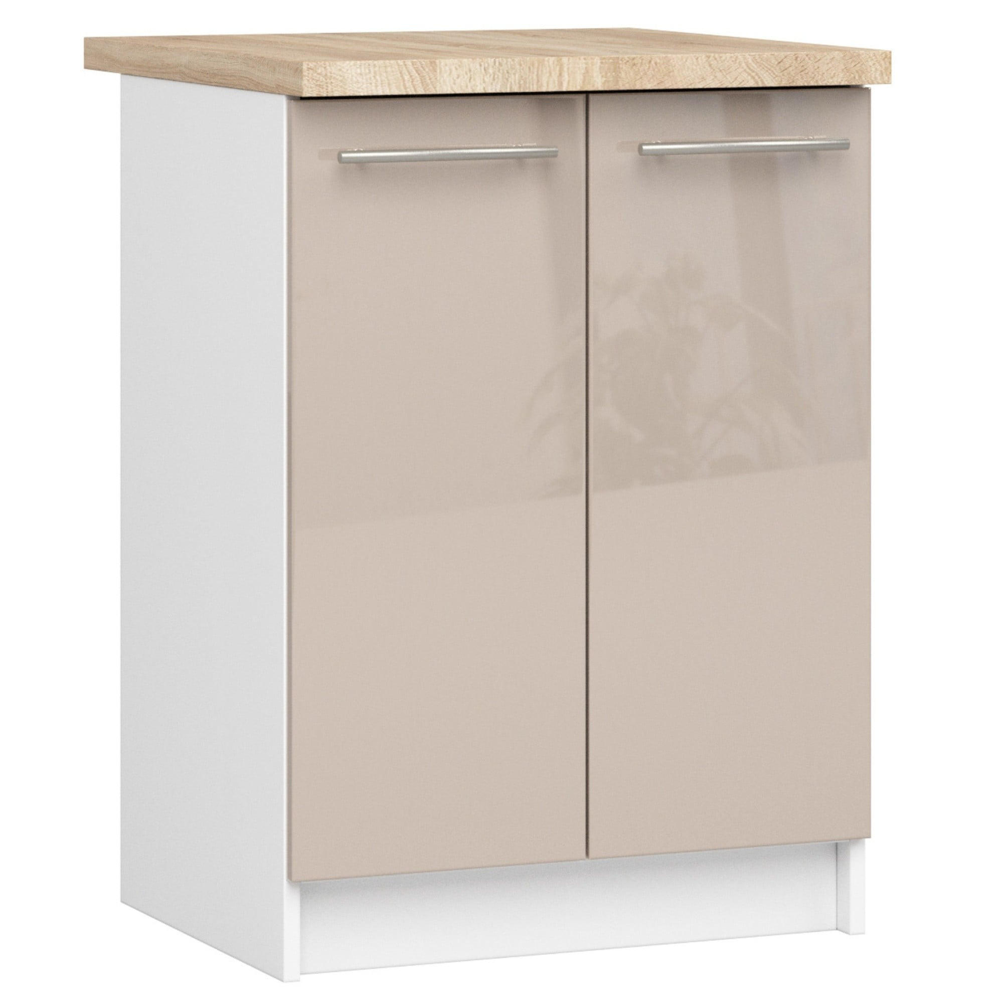RAUMHIRSCH FURNITURE SPODNÍ SKŘÍŇ Bílá, Cappuccino lesk 85/60/46