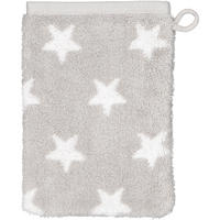 WASCHHANDSCHUH NEW STARS STERNE KLEIN 6261 PLATIN/WEISS - 76 - Grau, Textil (16/22cm) - Cawoe
