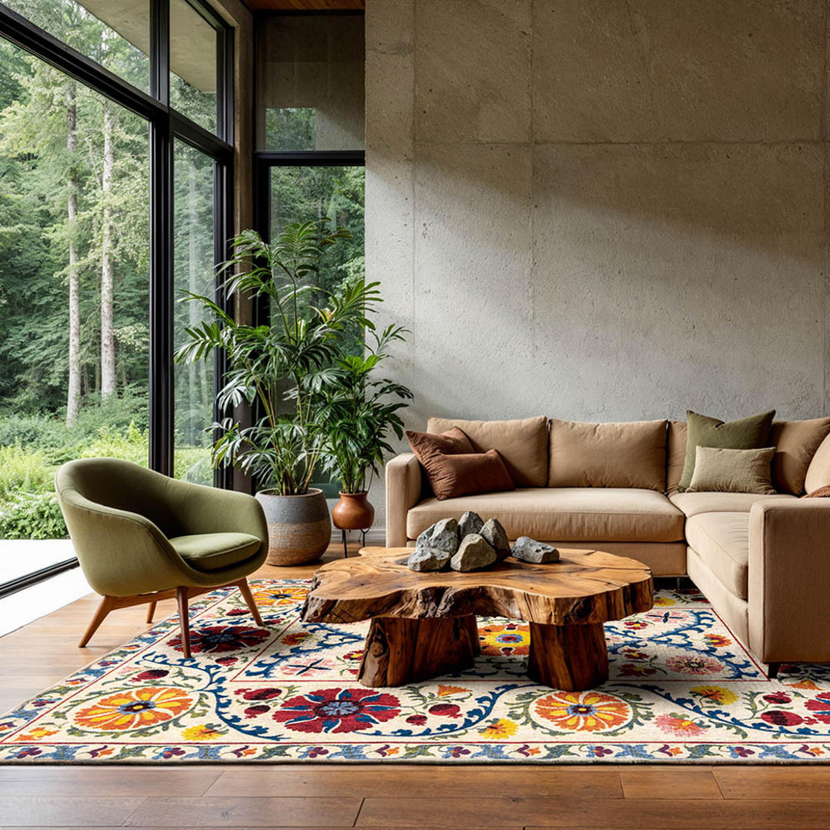 TEPPICH Origine Antiquarian Suzani 170/240 cm - Gelb, Kunststoff/Textil (170/240cm) - Louis De Poortere