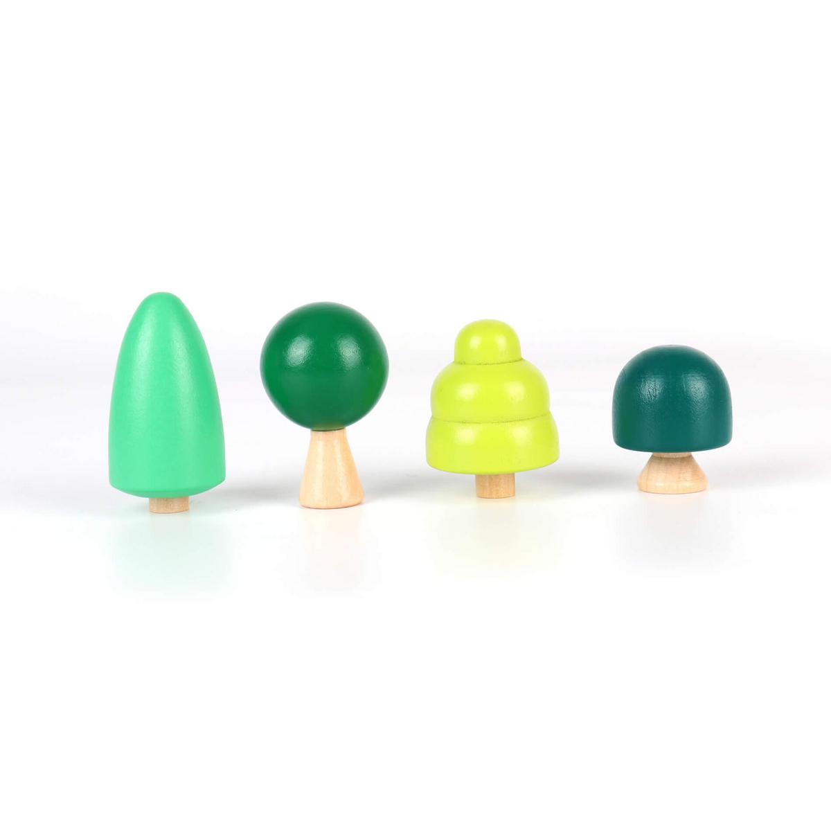 HOLZSPIELZEUG Wald und Dinosaurier - Multicolor, Holz (3.8/3.8cm)