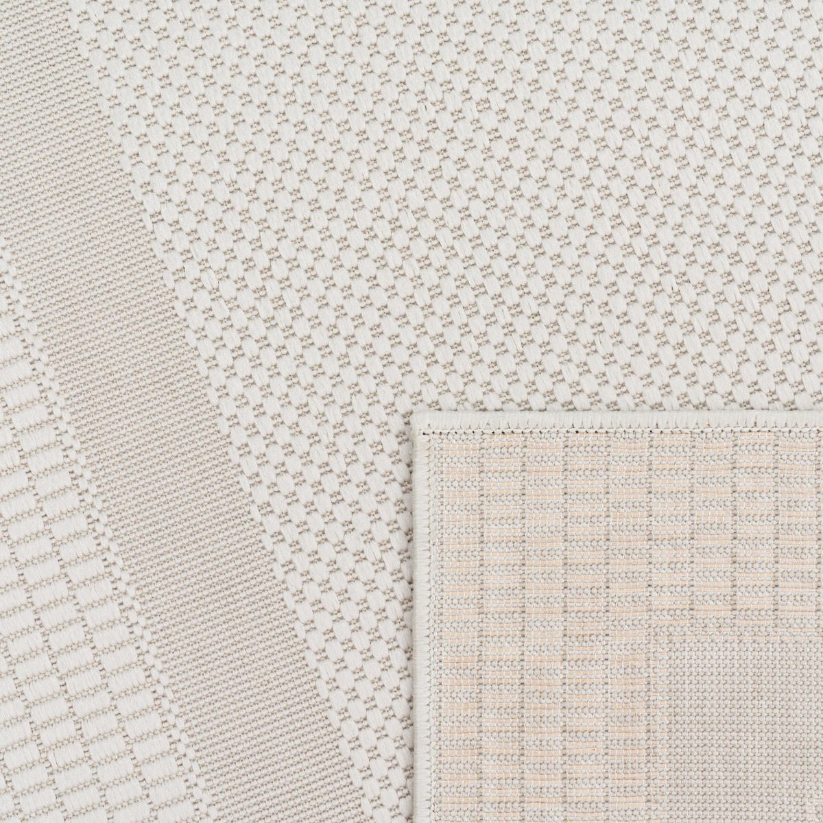 OUTDOORTEPPICH 200/280 cm Roma 272 - Weiß, Textil (200/280cm) - Paco Home