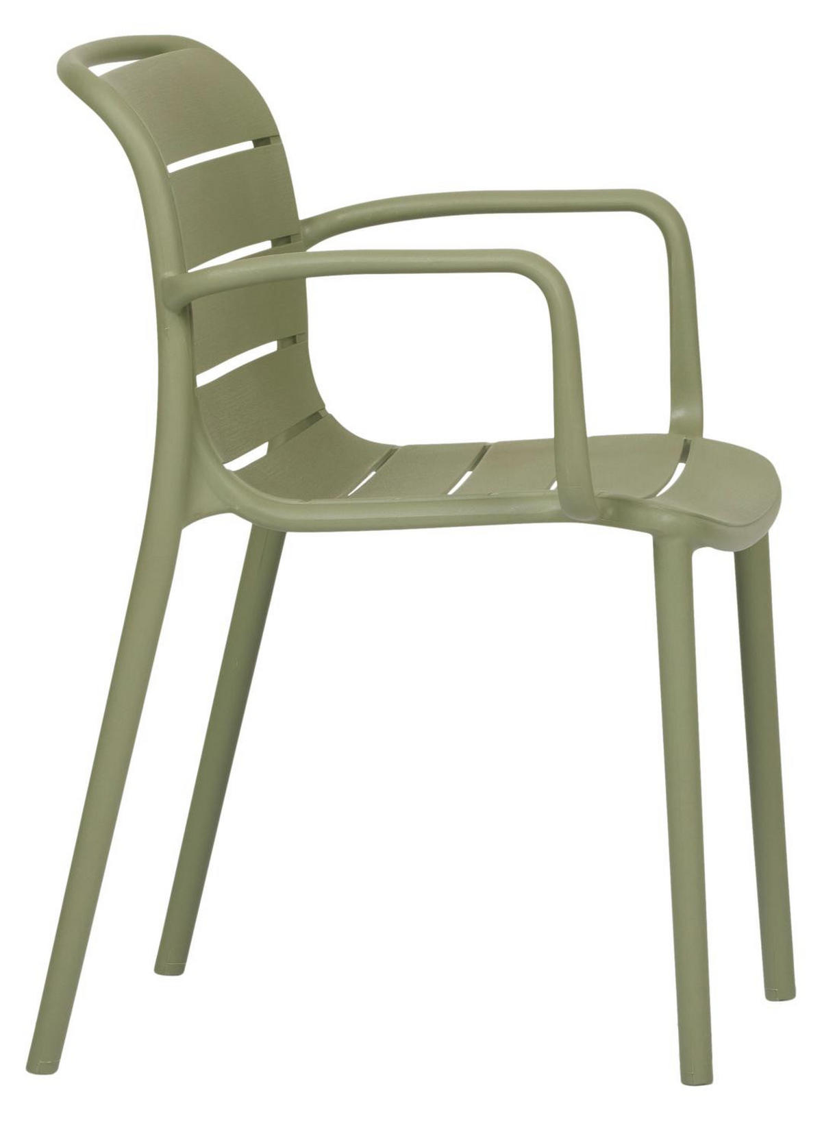 GARTENSTUHL, Silja, Grün, Kunststoff, 55 x 57 x 80 cm - Grün, Kunststoff (55/80/57cm) - ebuy24