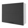 KÜCHENHÄNGESCHRANK Kvantum W8B/90 Graphit Matt / Weiß Matt 90 / 32,5 / 72cm - Graphitfarben/Weiß, Holz/Holzwerkstoff (90/72/36cm) - Feldmann-Wohnen