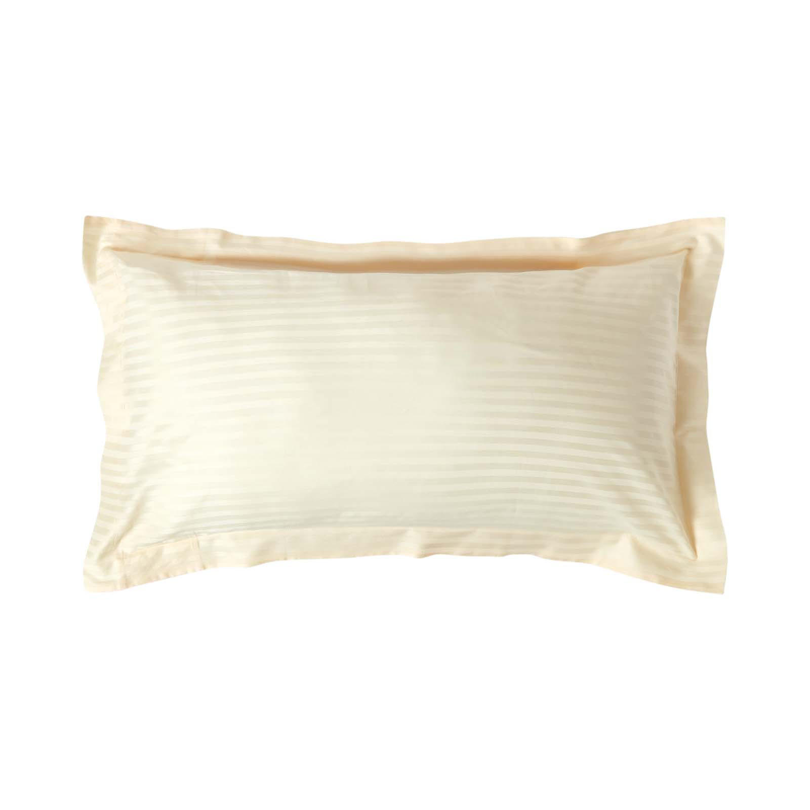 KISSENBEZUG Damast mit Stehsaum, Fadendichte 330 - Creme, Textil (50/90cm) - Homescapes