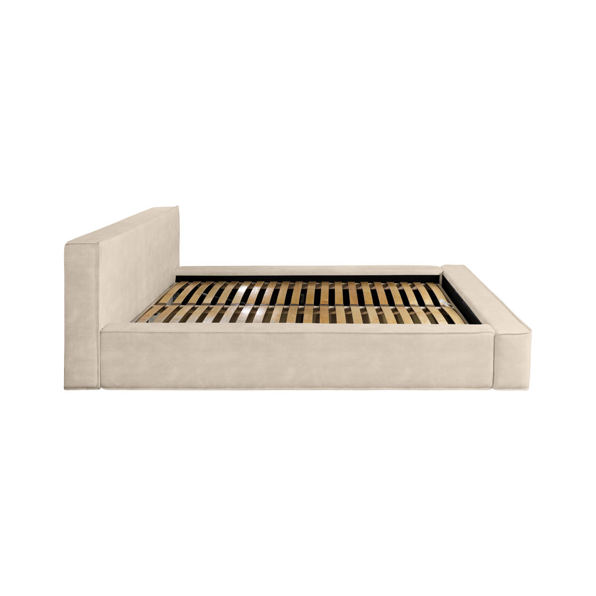 POLSTERBETT Mummo 140x200 cm, Creme - Creme, Textil (140/200cm) - Fedve