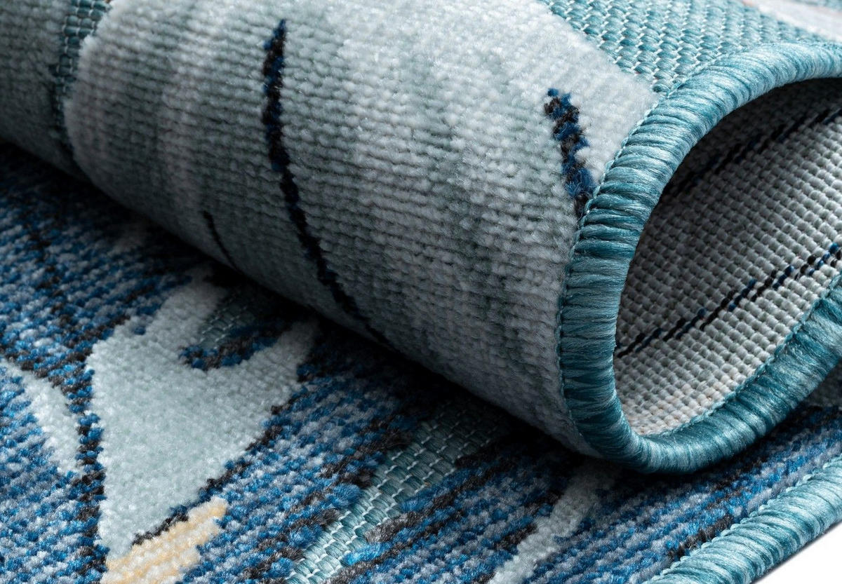 OUTDOORTEPPICH Kairos Türkis,Altrosa,Dunkelblau 140/200 cm - Türkis, Textil (140/200cm) - My-Rug