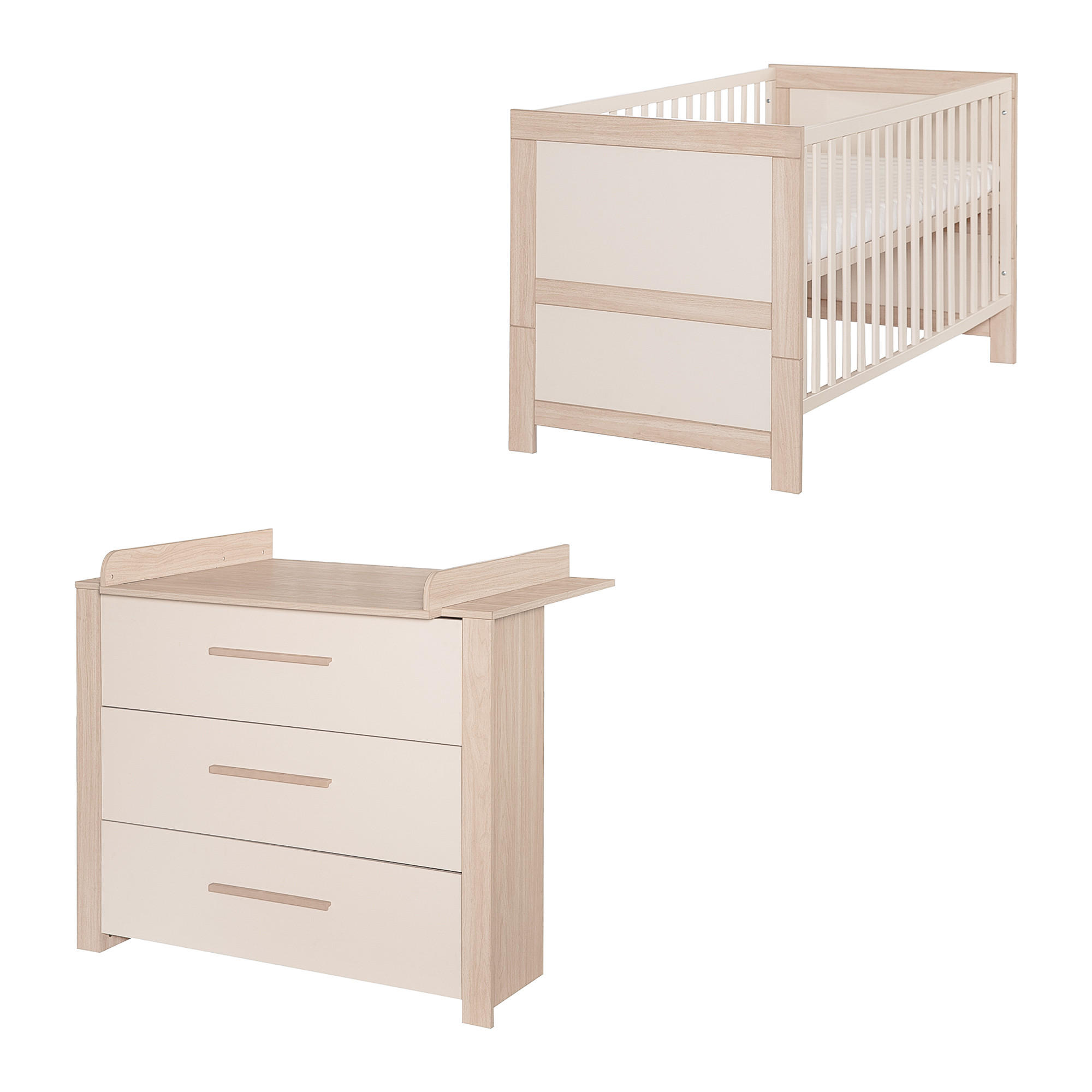 BABYMÖBEL-SET Momo 2-teilig - Kaschmir, Holz/Holzwerkstoff (112/98/75cm) - Roba