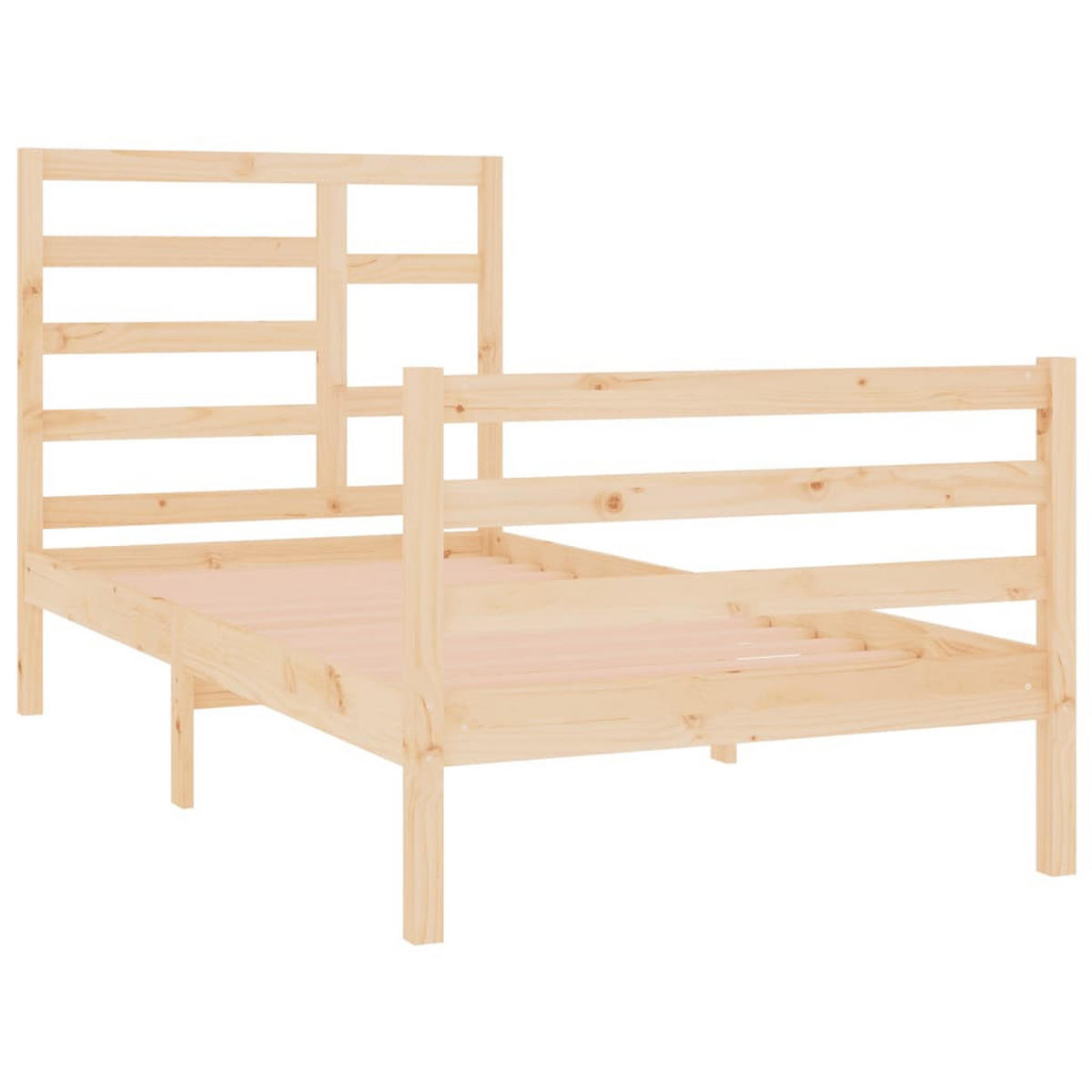 BETT Nelsen 104/195.5 cm - Braun, Holz (90/190cm) - Nettlife