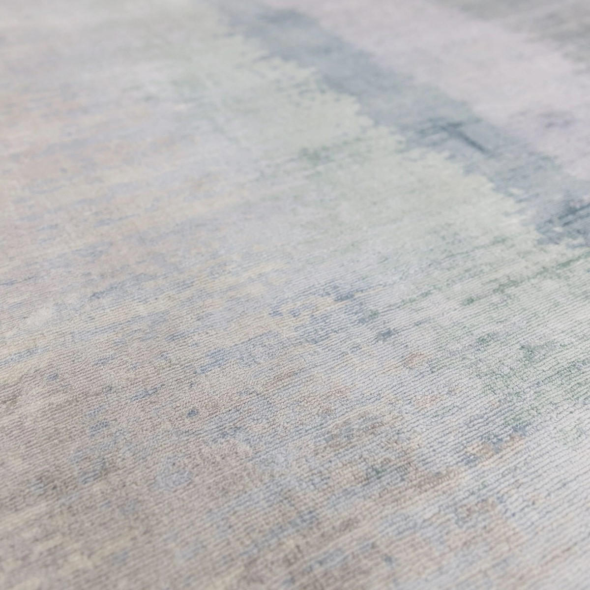 TEPPICH Moderner, handgewebter für Wohn- und Schlafzimmer GINO Blau 160 x 230 cm - Blau, Textil (160/230cm) - Novatrend