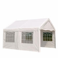 DACHPLANE Livingston - Zeltabdeckung für 3x4 Meter, PE weiss 180g/m². BxTxH: 400x300x285 cm - Weiß, Kunststoff (400/0.3/300cm) - TPFGarden