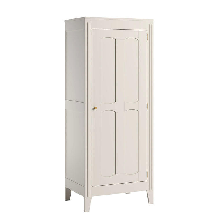 SKRIŇA 1 dvere Biela - biela, kompozitné drevo (80/197/55cm) - Petits-meubles