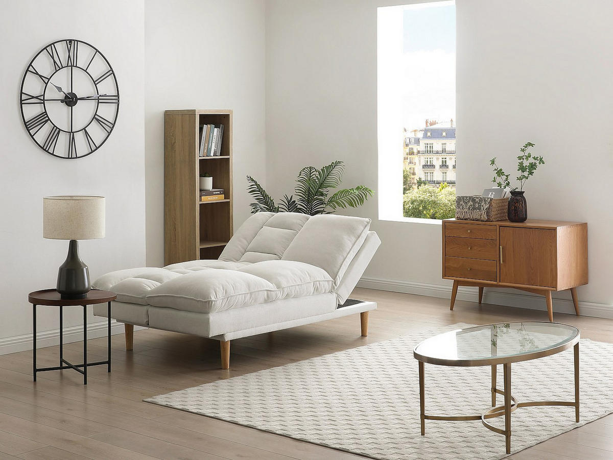 SCHLAFSOFA - 3 Personen - Stoff - Beige - - Beige, Textil (174/92/102cm) - Vente-Unique