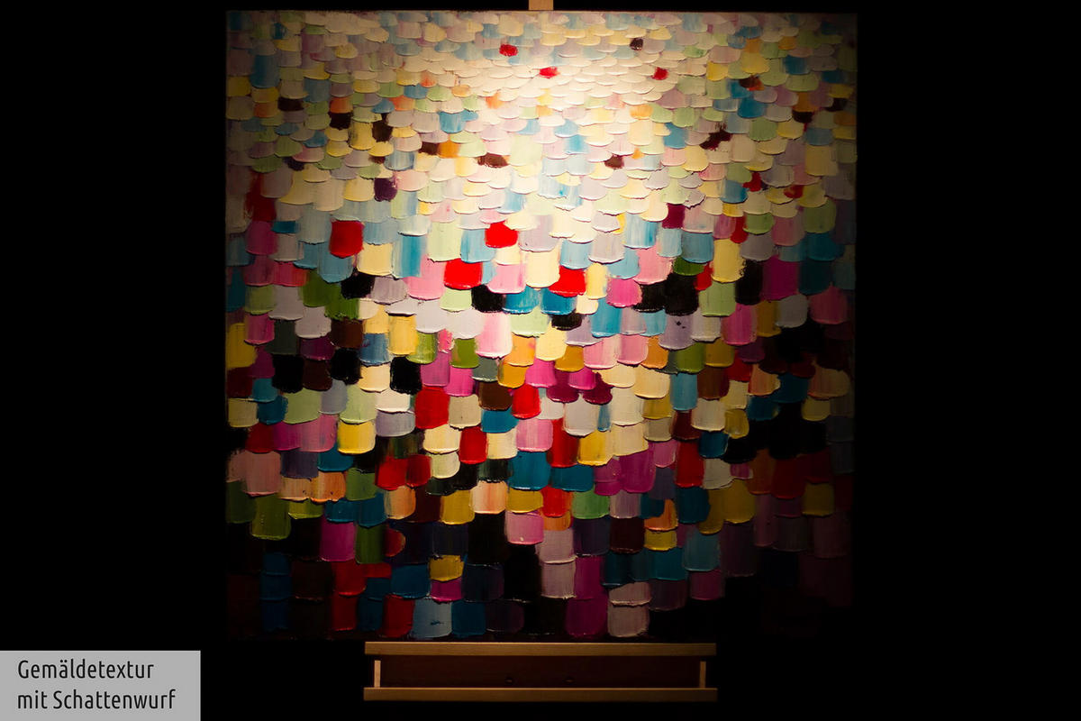 ÖLGEMÄLDE 80/80 cm - Multicolor, Holz/Textil (1.54/80cm) - KUNSTLOFT