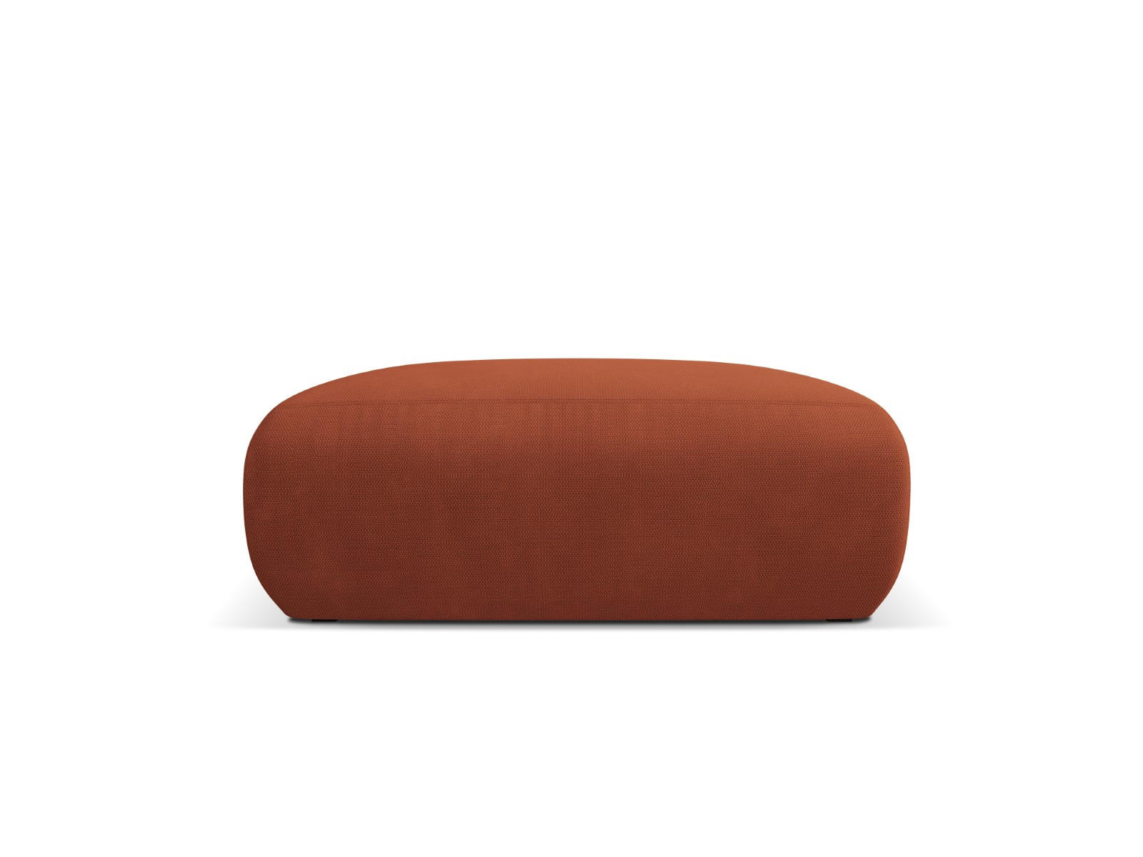 POUF Molino aus strukturiertem Stoff orange - Orange, Textil (100/36/100cm) - Micadoni