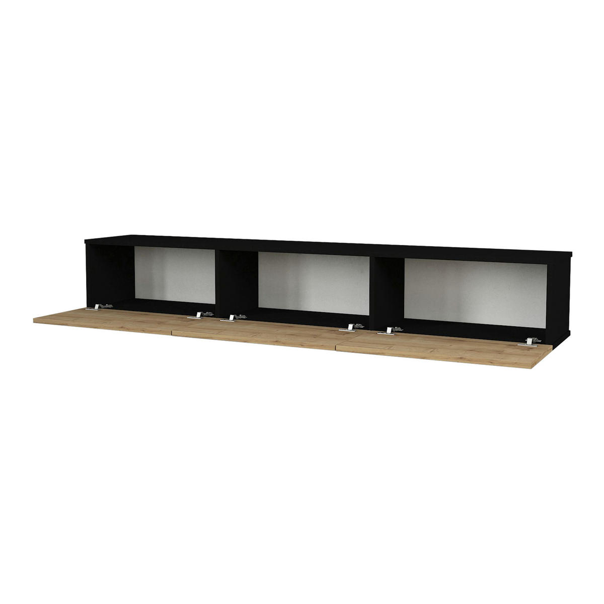 TV-ELEMENT Vihti - Naturfarben, Holzwerkstoff (180/29.5/31cm) - [en.casa]