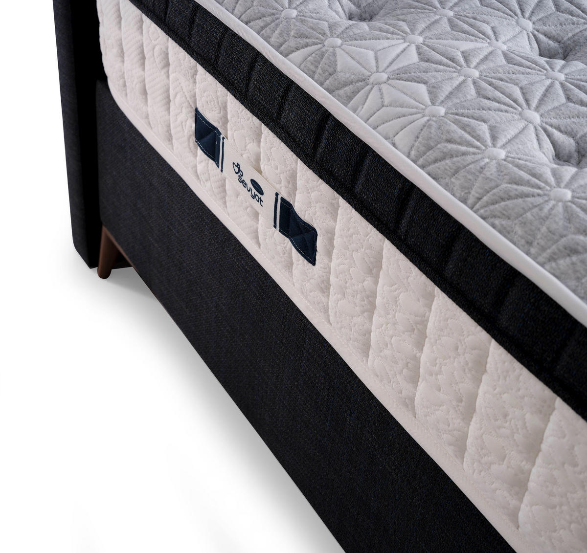 POLSTERBETT-SET Quatro 160x200 Anthrazit - Bett inkl. Matratze - Anthrazit, Metall (160/200cm) - Villa Möbel