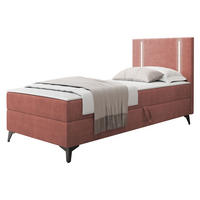 BOXBETT Ono 1, Setite: Rechts - Schwarz/Braun, Holz/Textil (90/200cm) - MIRJAN24