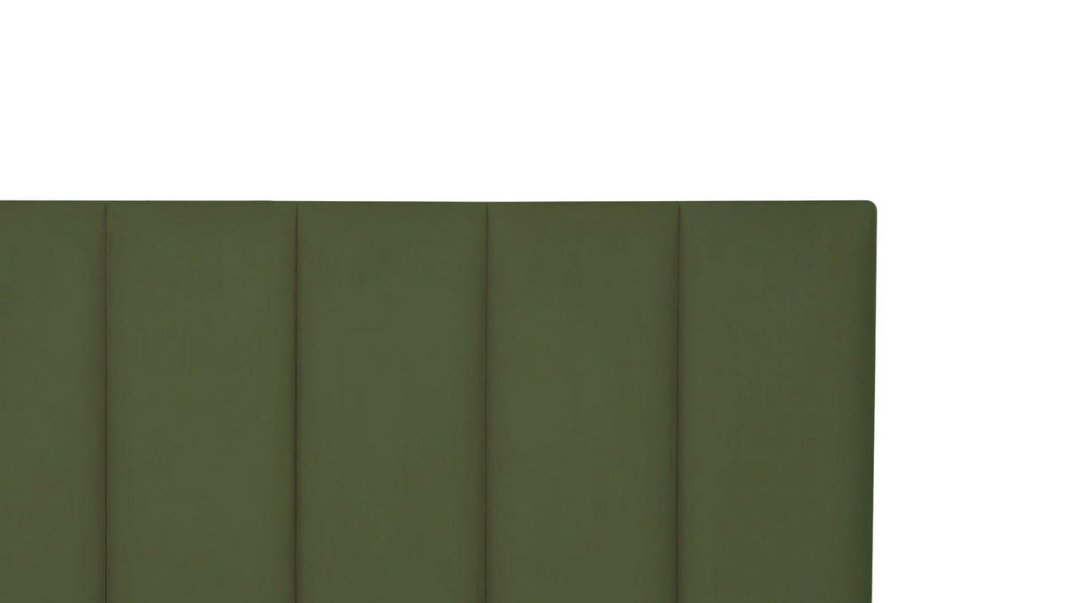 KOPFTEIL Gepolstertes aus Samt Salbeigrün 160/57/8 cm NILA - Grün, Textil (160/57/8cm) - RNT By Really Nice Things