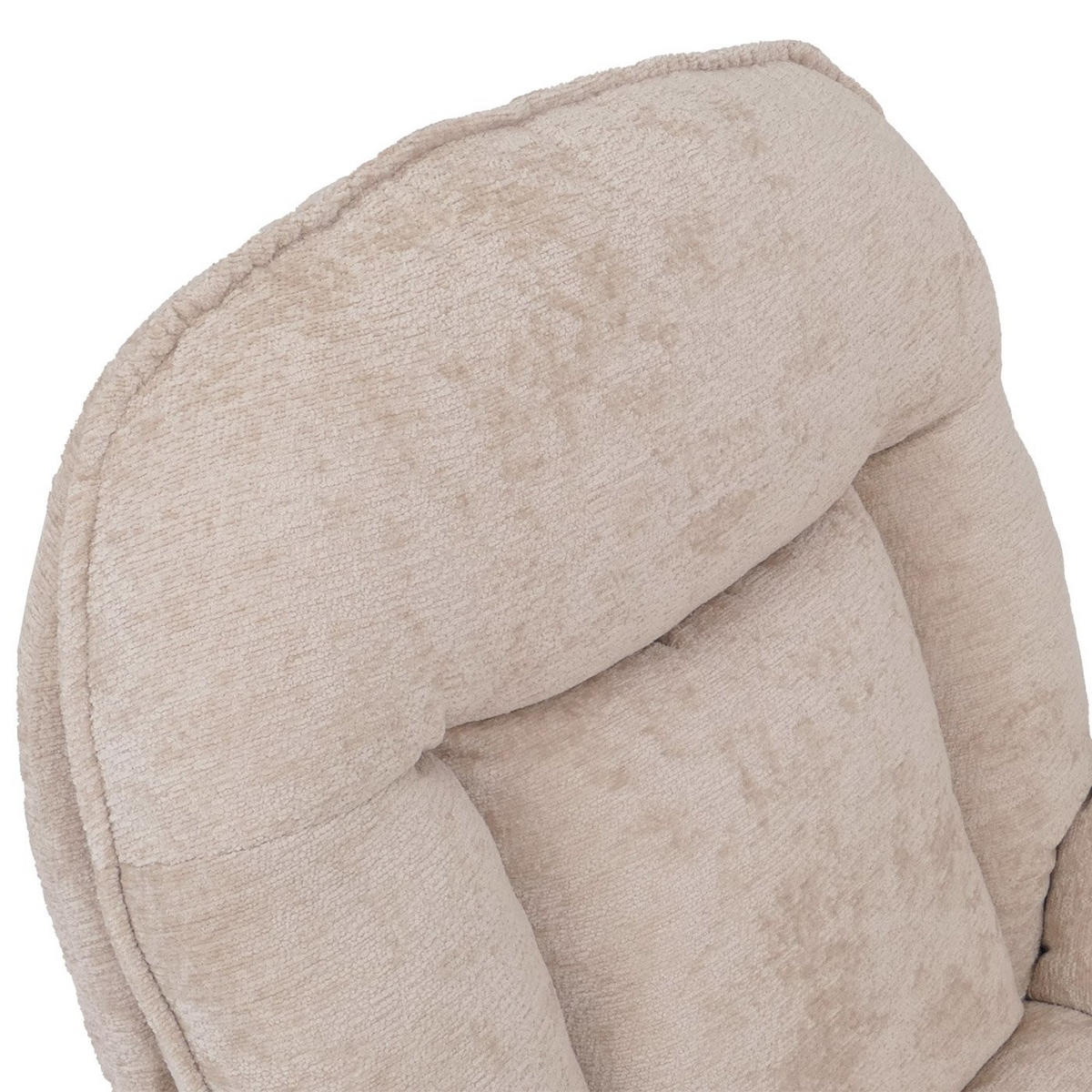 RELAXSESSEL MIT HOCKER Creme - Creme, Textil (80/96/90cm) - MCW