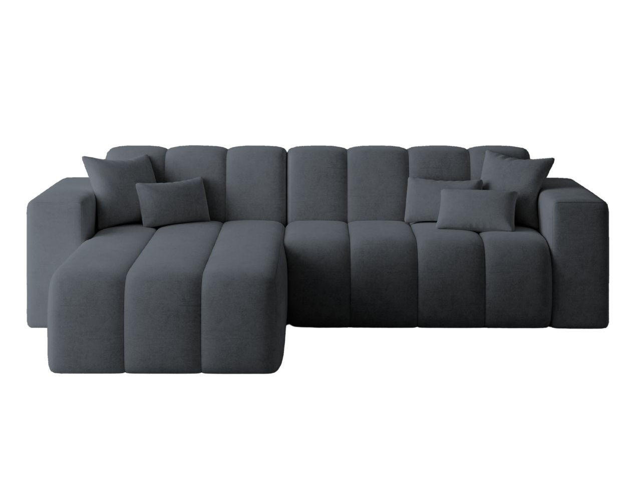 ECKSOFA Nork Dunkelgrau Links - Dunkelgrau, Holz/Textil (180/265cm) - Graingold