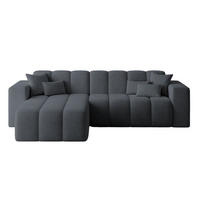 ECKSOFA Nork Dunkelgrau Links - Dunkelgrau, Holz/Textil (180/265cm) - Graingold