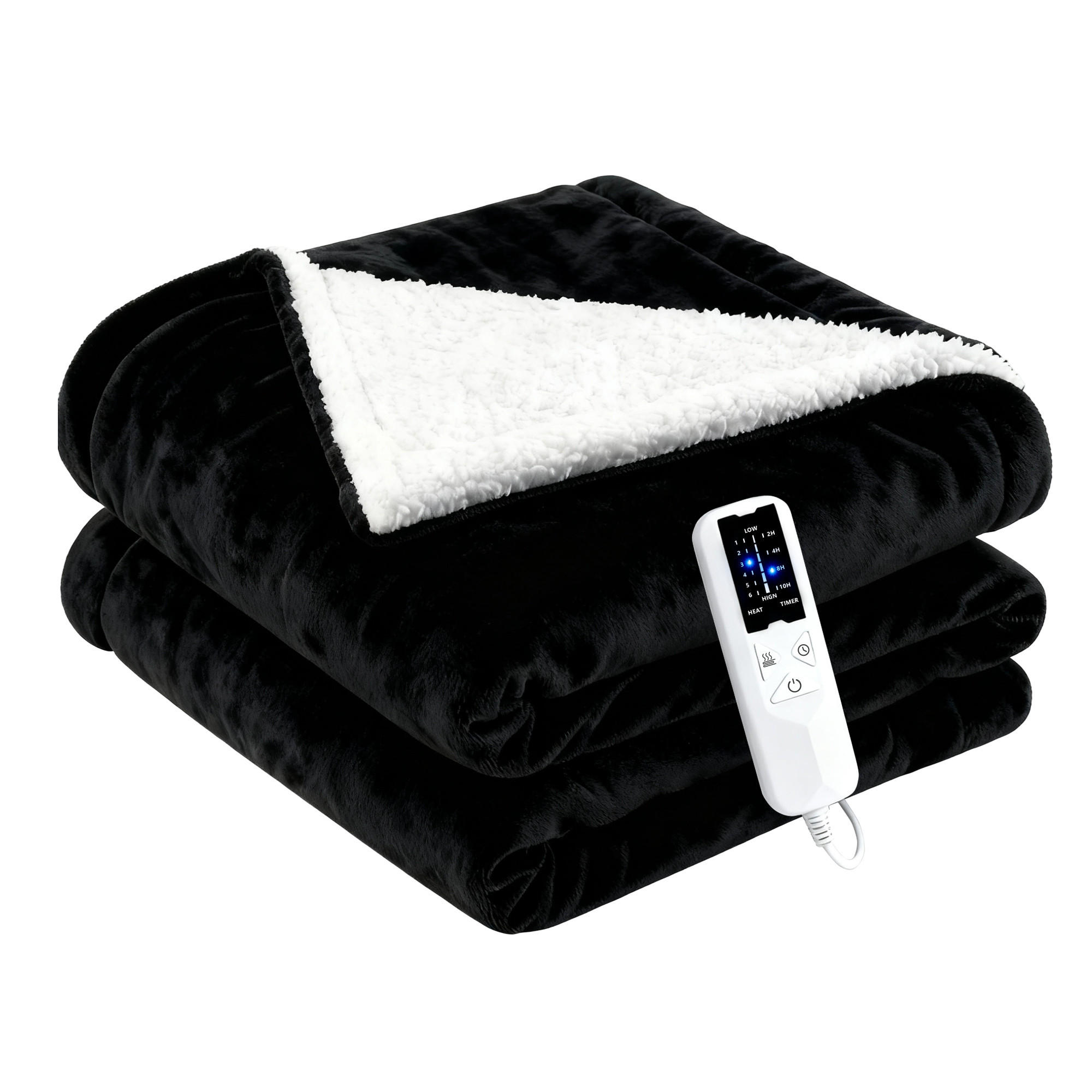 DECKE Thermelyn 200/180 cm - Schwarz, Textil (180/200cm) - ZMH