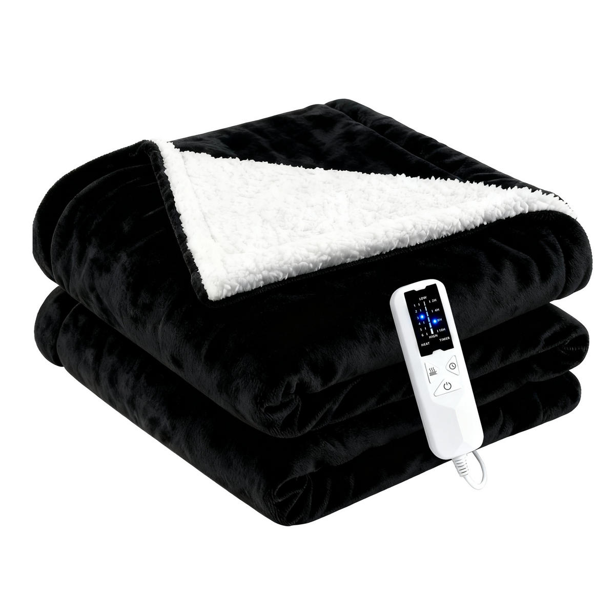 DECKE Thermelyn 200/180 cm - Schwarz, Textil (180/200cm) - ZMH