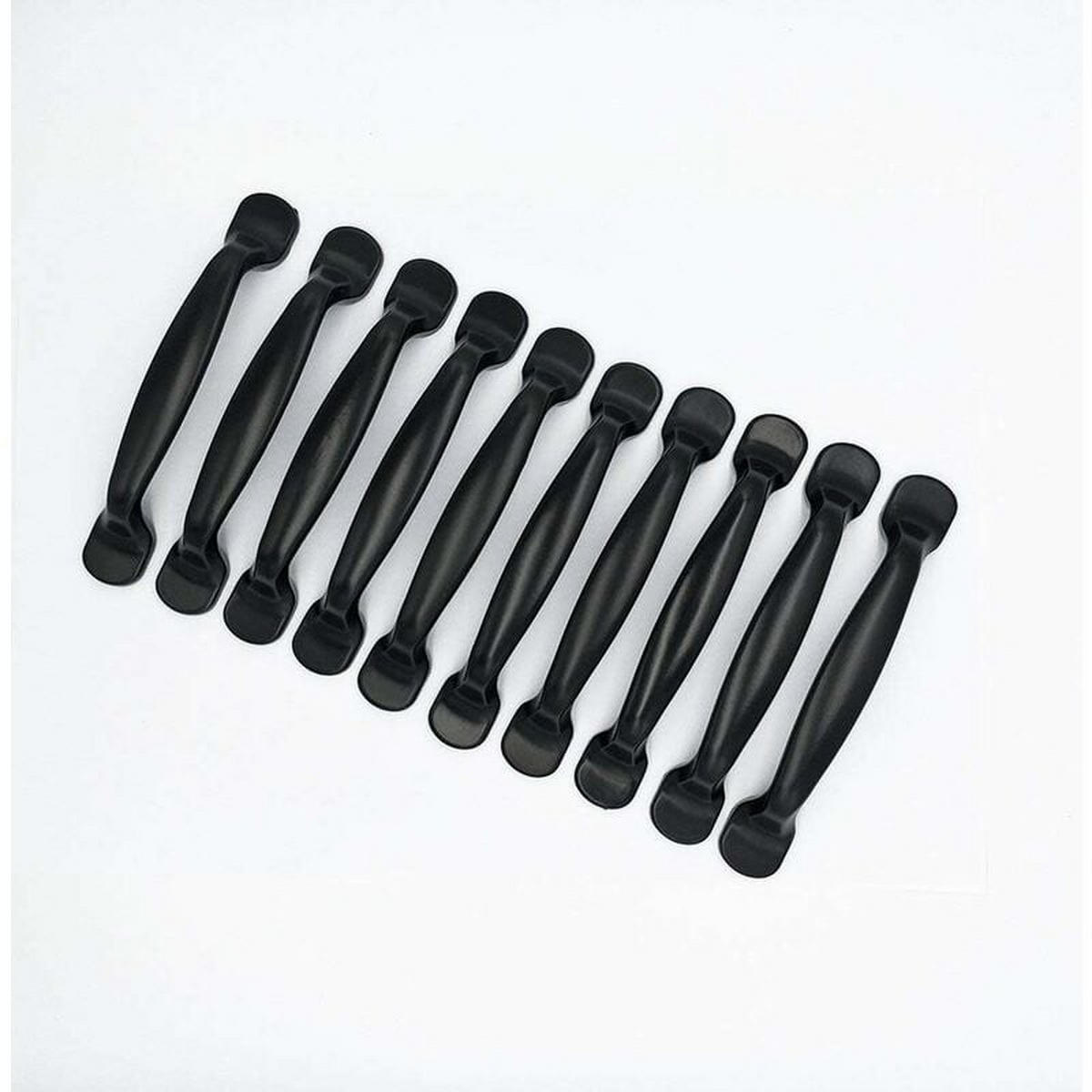 MÖBELGRIFF 10er-Set 96 mm Aluminium - Schwarz, Metall (2.38/3/13.1cm)