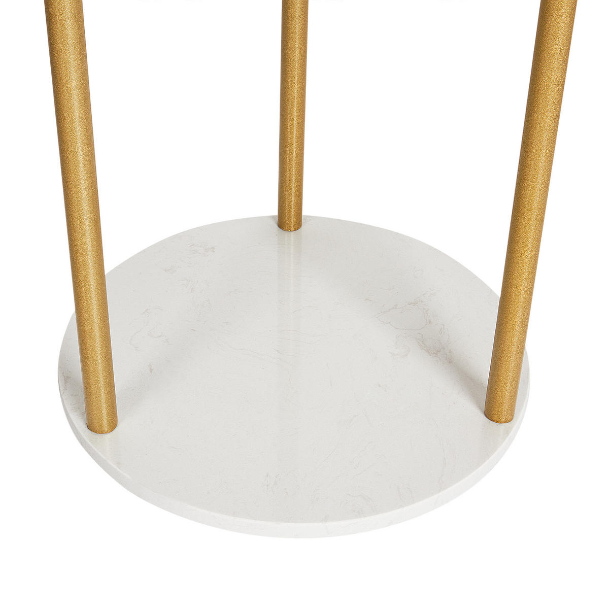 GARDEROBENSTÄNDER Metall gold/weiß 175 cm Raltson - Goldfarben/Weiß, Metall (31/175/31cm) - Beliani